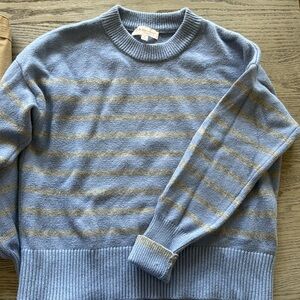 Philosophy sweater  blue and gray size small